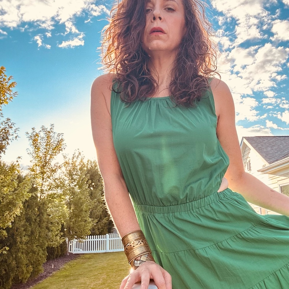 Chic Green Maxi Dress